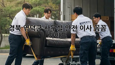 경북 영덕군 사무실 안전 이사, 꼼꼼 가이드 🚚💼