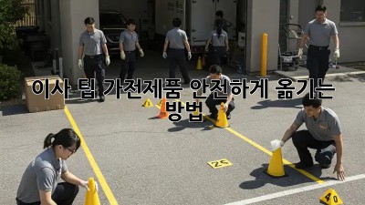 이사 팁: 가전제품 안전하게 옮기는 방법